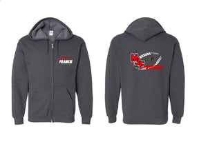 Falcons Football Zip up Sweatshirt Design 2