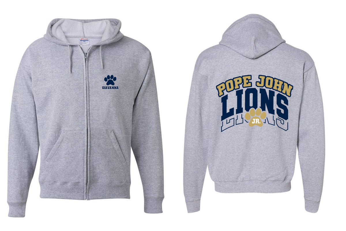 Lions Cheer Design 1 Zip up Sweatshirt