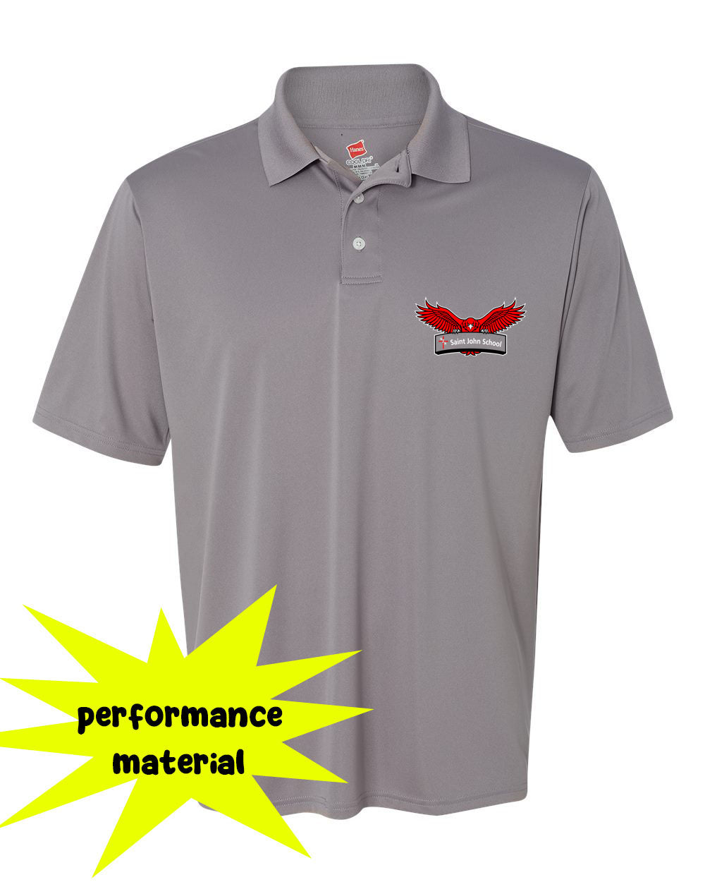 St. John's Design 6 Performance Material Polo T-Shirt