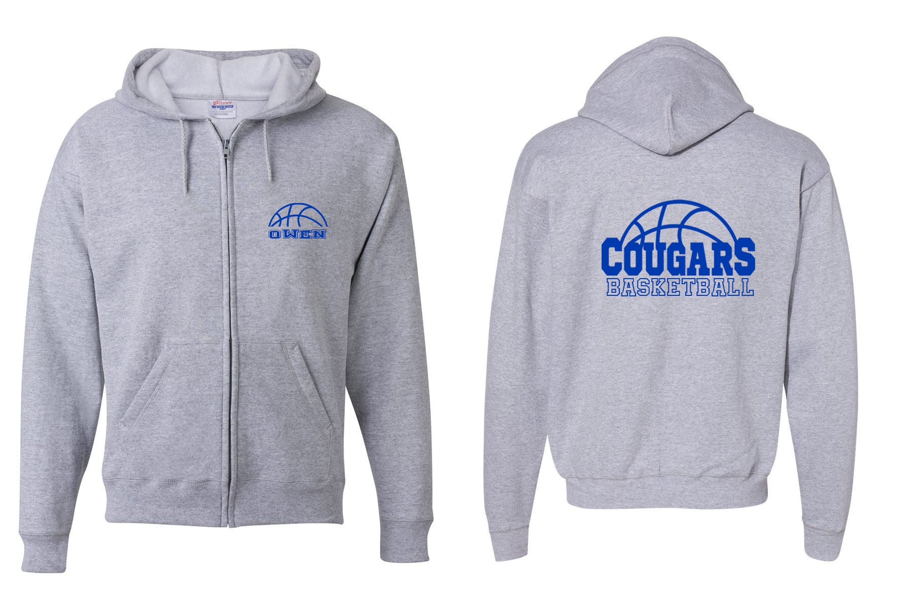 Kittatinny Basketball design 2 Zip up Sweatshirt