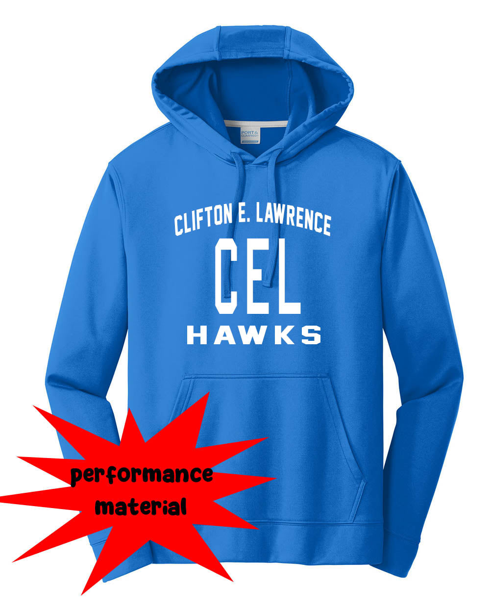 Clifton E. Lawrence Performance Hooded Sweatshirt Design 3