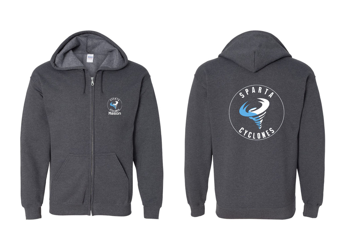 Sparta Cyclones Design 1 Zip up Sweatshirt