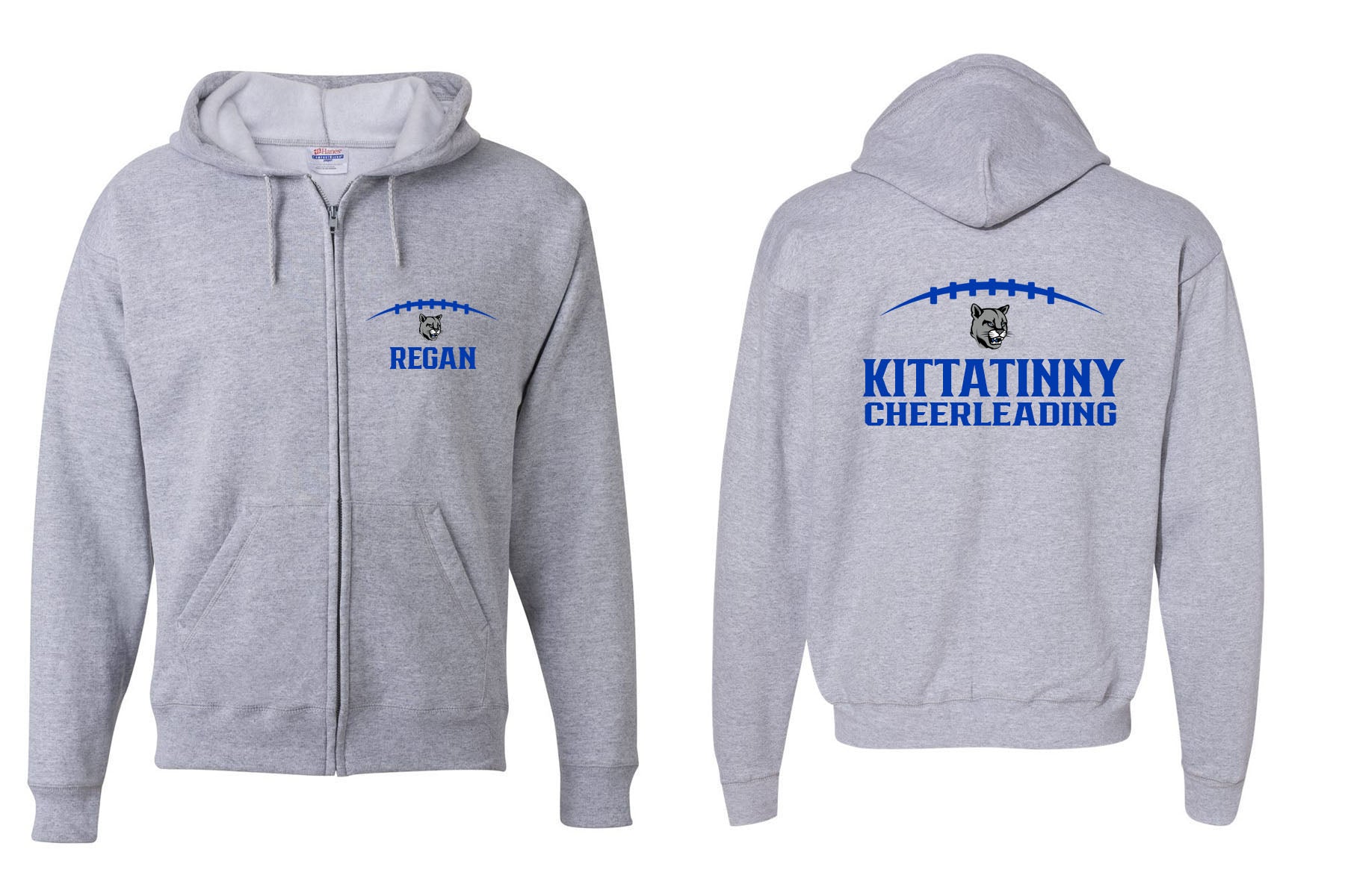 Kittatinny Cheer design 7 Zip up Sweatshirt