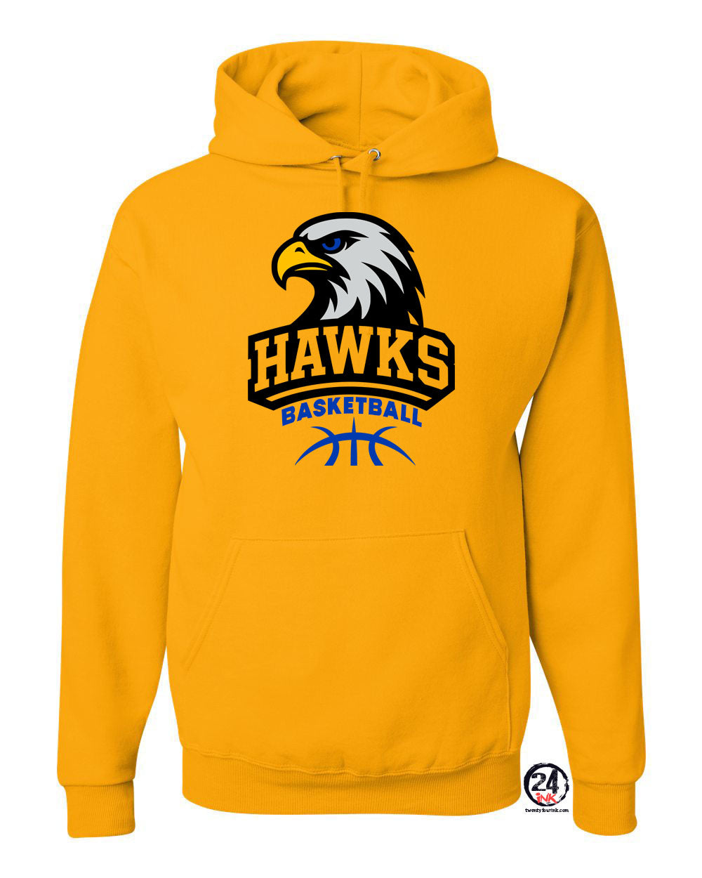 Hawks Basketball Hooded Sweatshirt Design 1