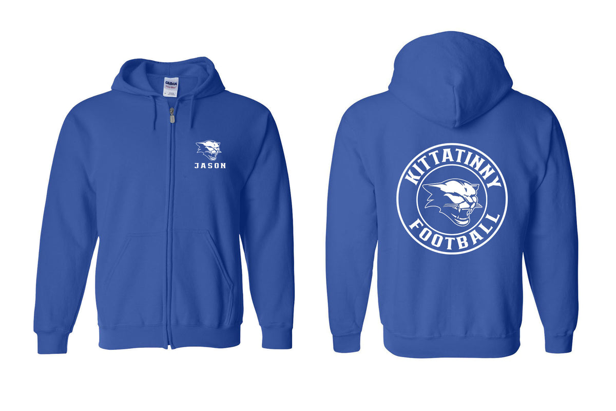 Kittatinny Football Design 5 Zip up Sweatshirt