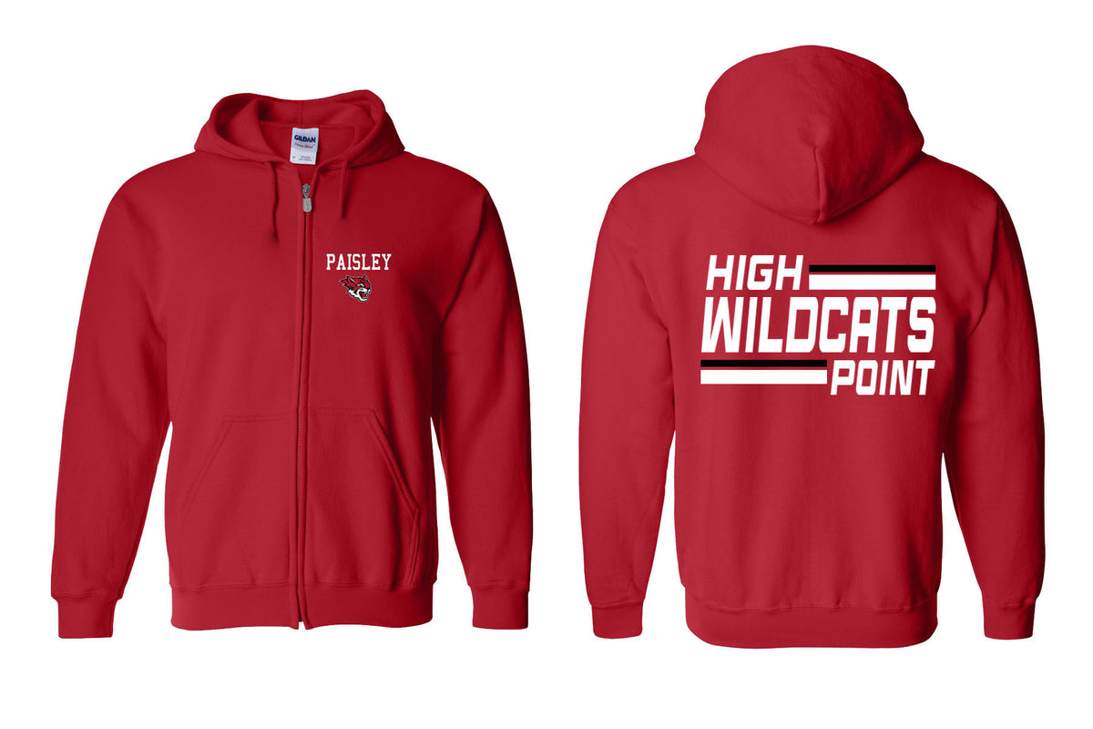 Wildcats Cheer design 4 Zip up Sweatshirt