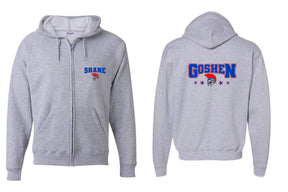 Goshen School Zip up Sweatshirt Design 9