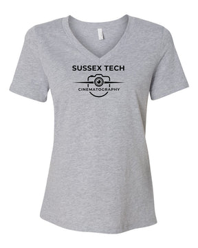 Sussex Tech Film Design 3 V-neck T-shirt