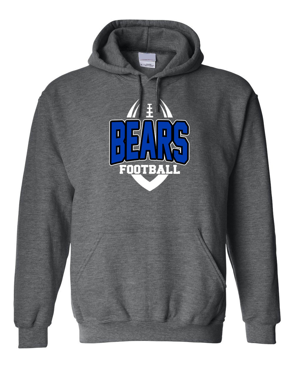 Bears Football Design 1 Hooded Sweatshirt