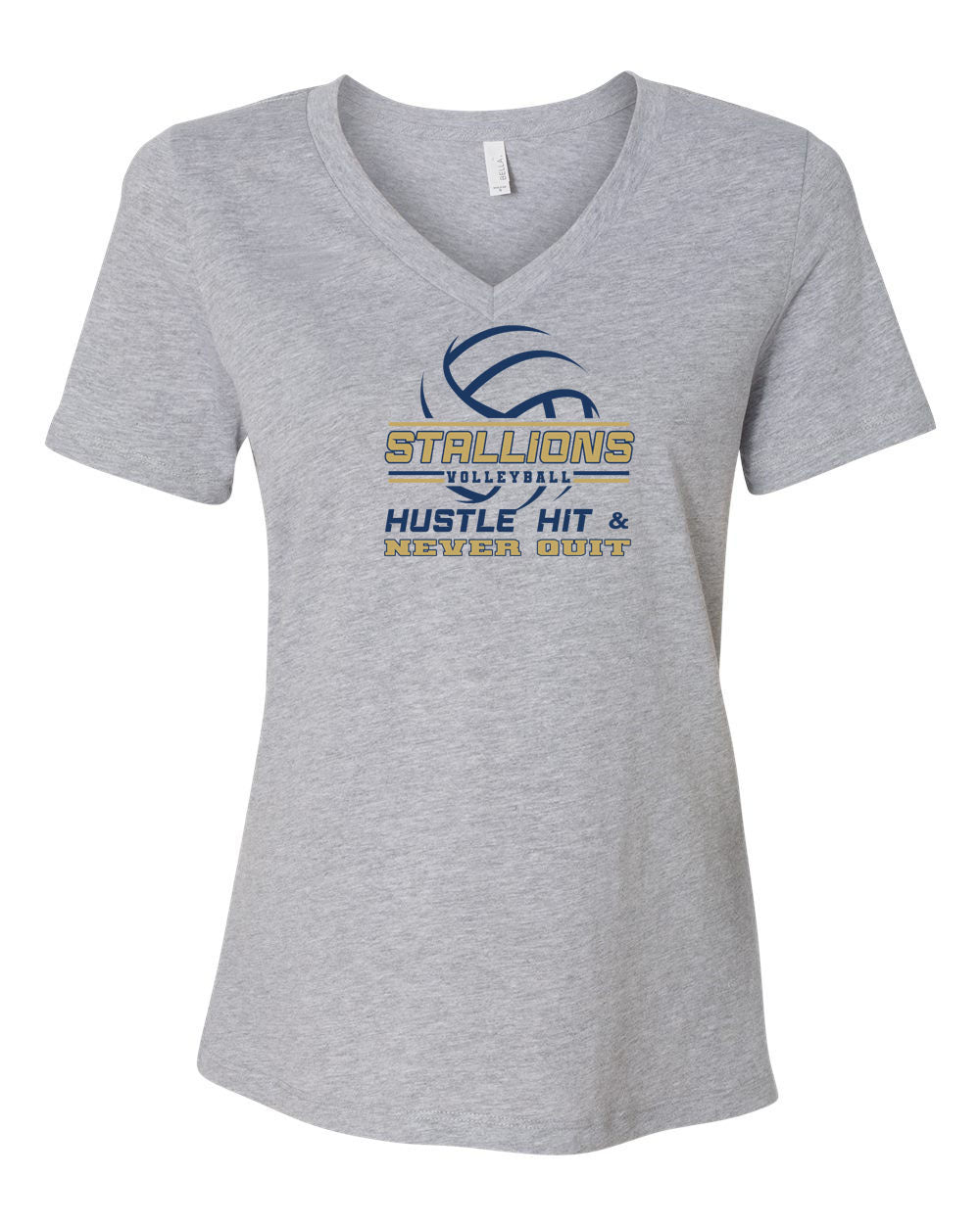 NMB Christian Volleyball V-neck T-Shirt Design 1