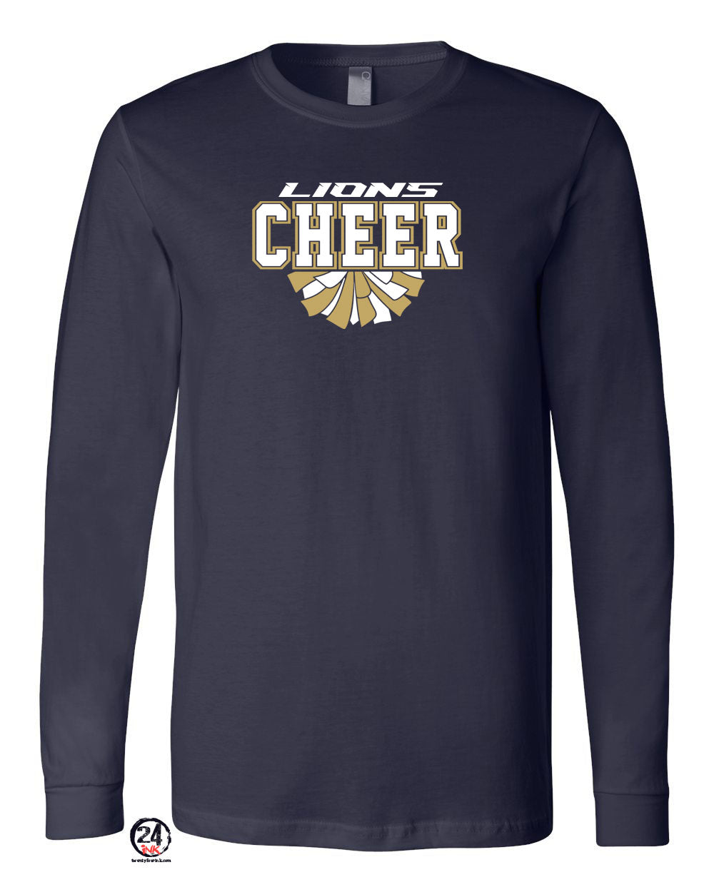 Lions Cheer Long Sleeve Shirt Design 1
