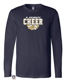 Lions Cheer Long Sleeve Shirt Design 1
