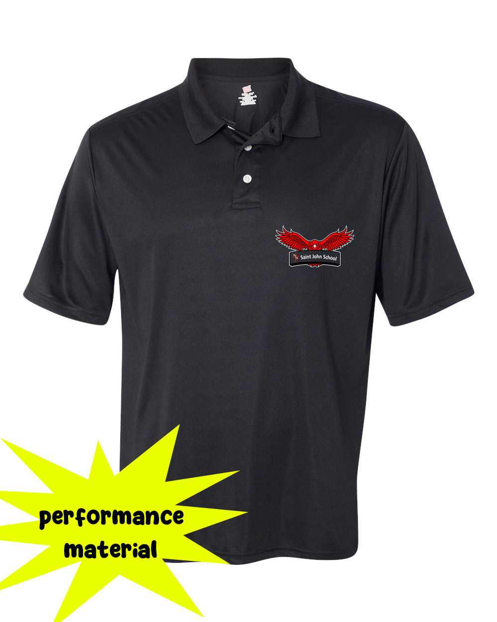 St. John's Design 6 Performance Material Polo T-Shirt