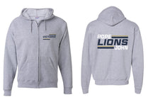 Pope John Cheer Design 5 Zip up Sweatshirt