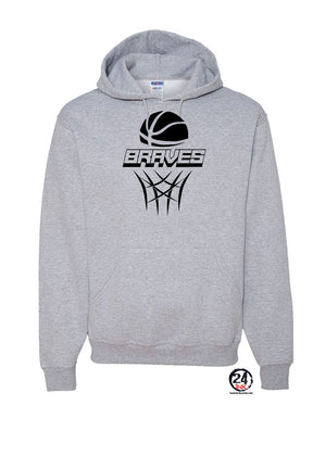 Braves Basketball Hooded Sweatshirt Design 1
