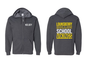 Lounsberry Hollow design 1 Zip up Sweatshirt