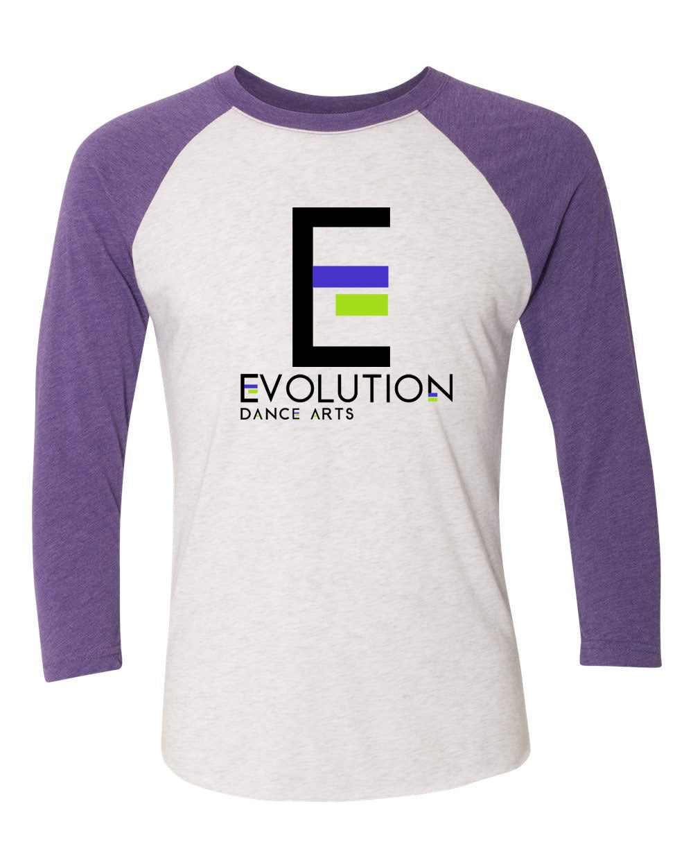 Evolution Dance Arts design 2 raglan shirt