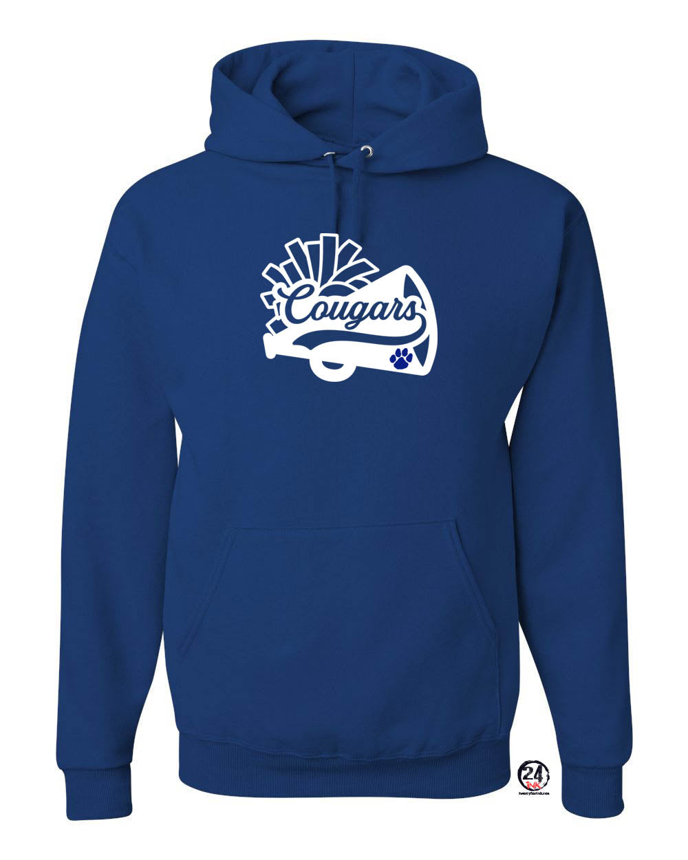 Cougars Cheer Hooded Sweatshirt Design 1