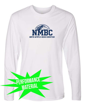 NMB Christian School Spiritwear Performance Material Long Sleeve Shirt Design 4