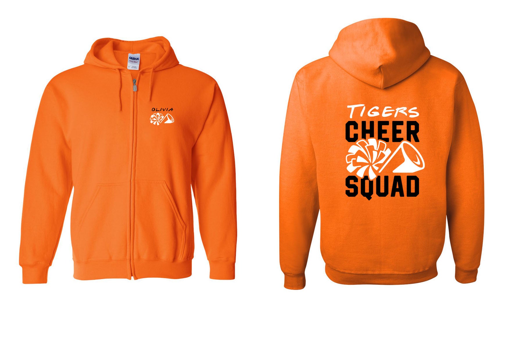 Lafayette Cheer design 4 Zip up Sweatshirt