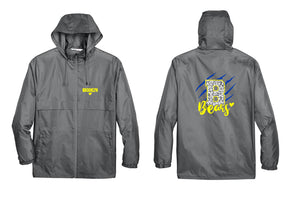 Blairstown Bears design 11 Zip up lightweight rain jacket