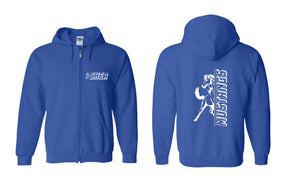 Mustangs design 14 Zip up Sweatshirt