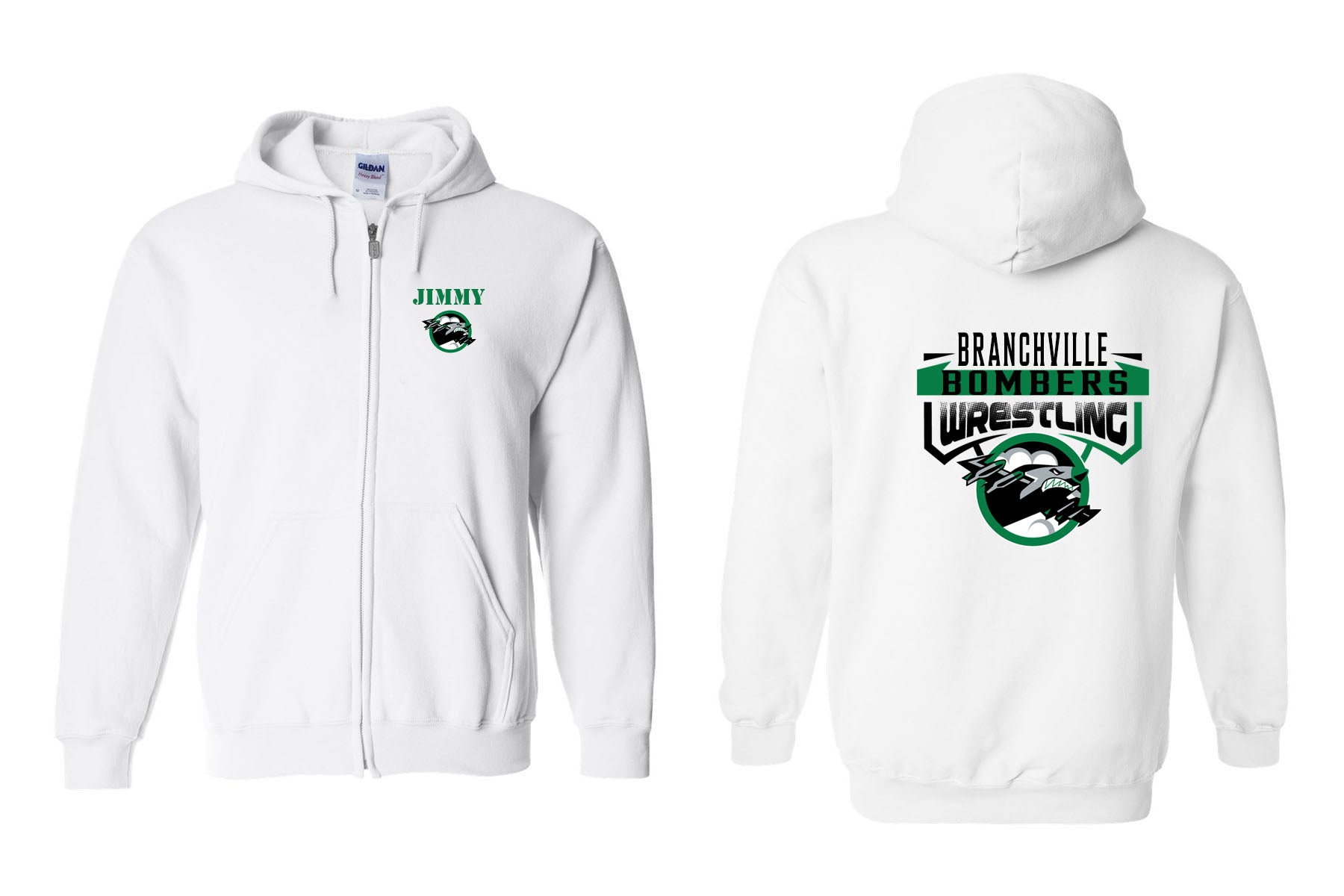 Bombers Wrestling Zip Up Design 2