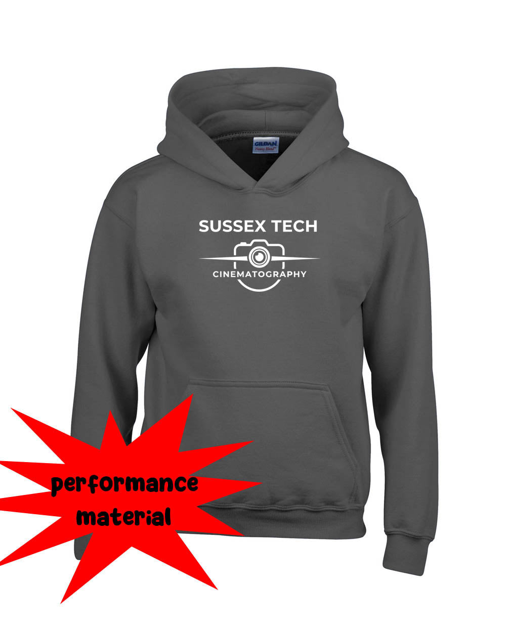 Sussex Tech Film Performance Hooded Sweatshirt Design 3