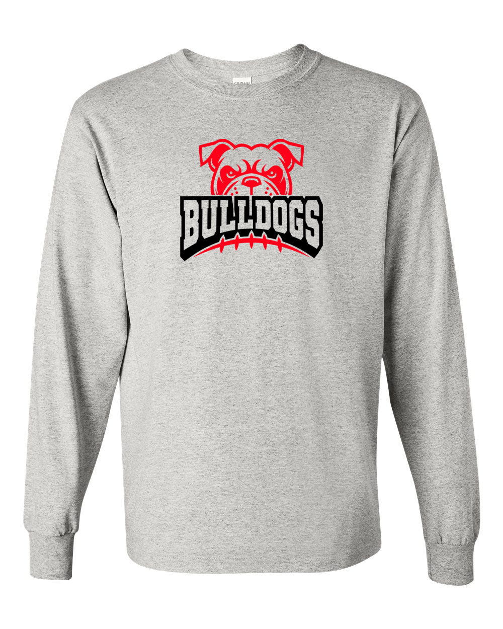 Bulldogs Football Long Sleeve Shirt Design 1