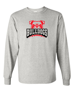 Bulldogs Football Long Sleeve Shirt Design 1