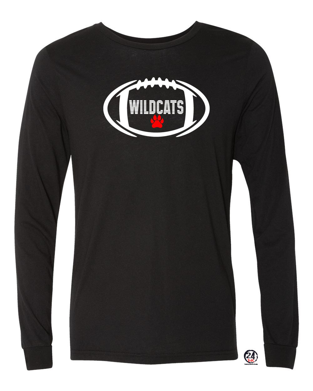 Wildcats Football Long Sleeve Shirt Design 1
