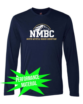 NMB Christian School Spiritwear Performance Material Long Sleeve Shirt Design 4