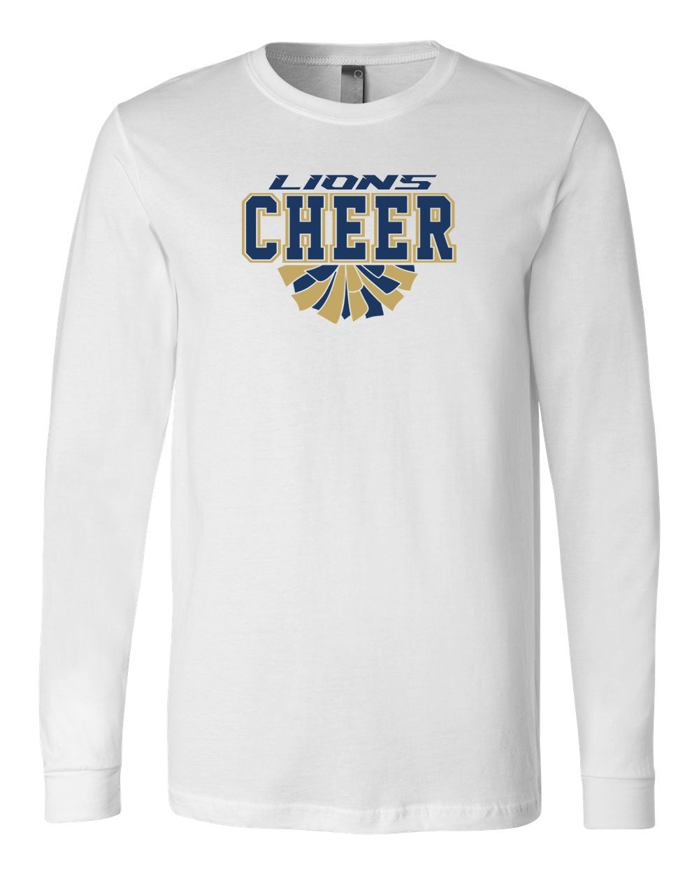 Lions Cheer Long Sleeve Shirt Design 1