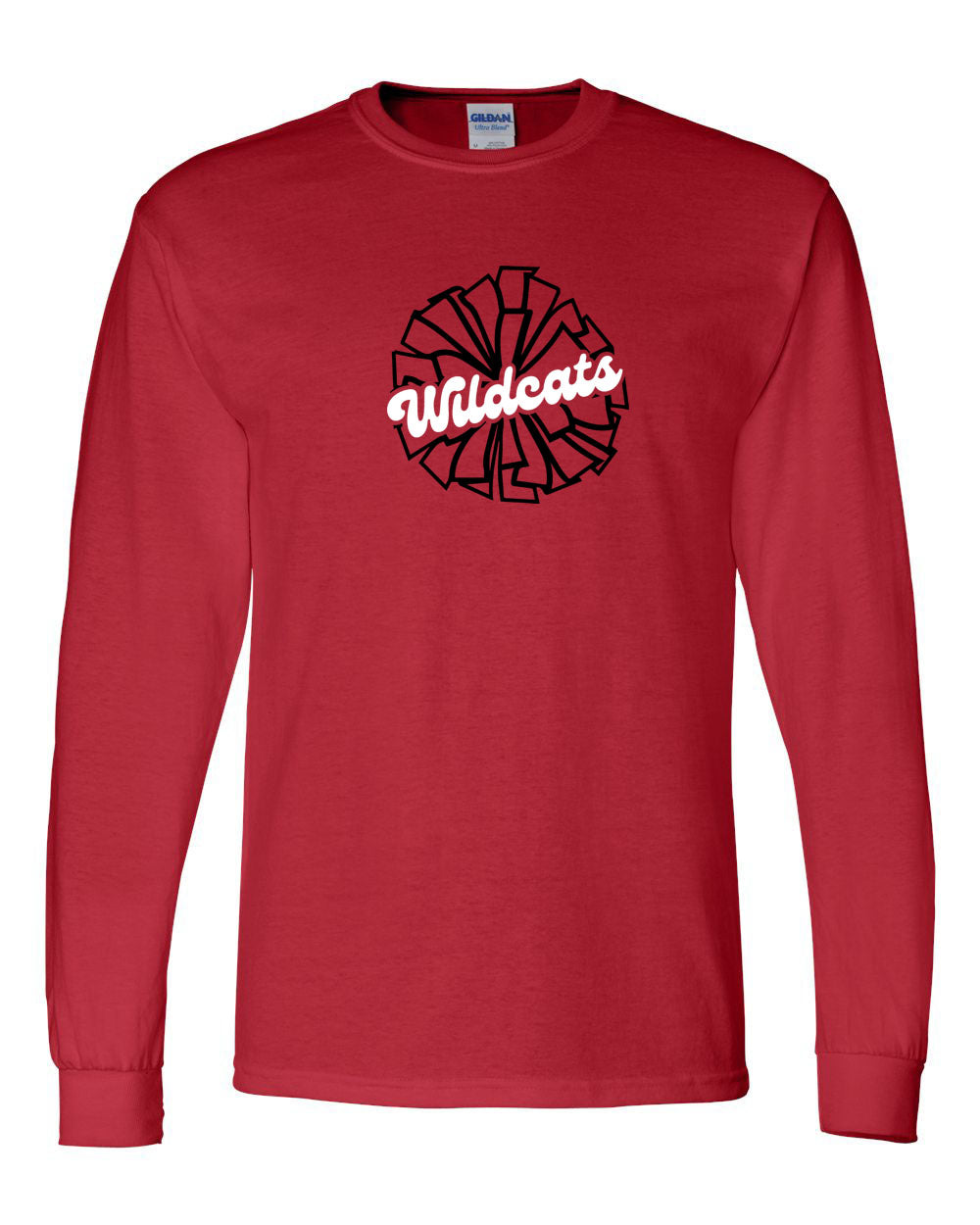 Wildcats Cheer Long Sleeve Shirt Design 1
