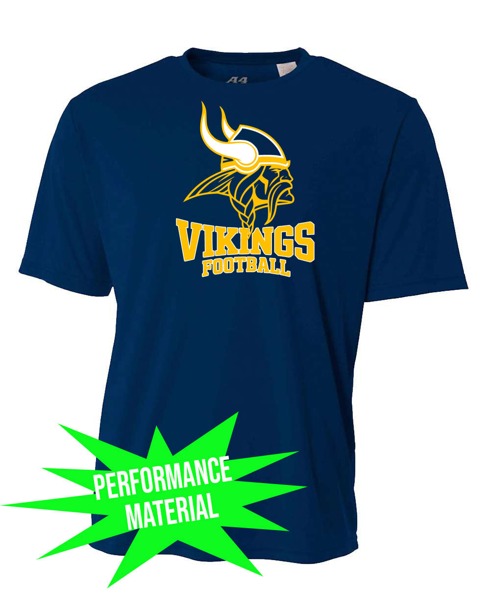 Vikings Football Design 5 Performance Material T-Shirt