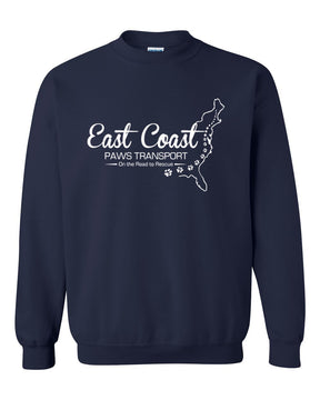 East Coast Paws Transport non hooded sweatshirt