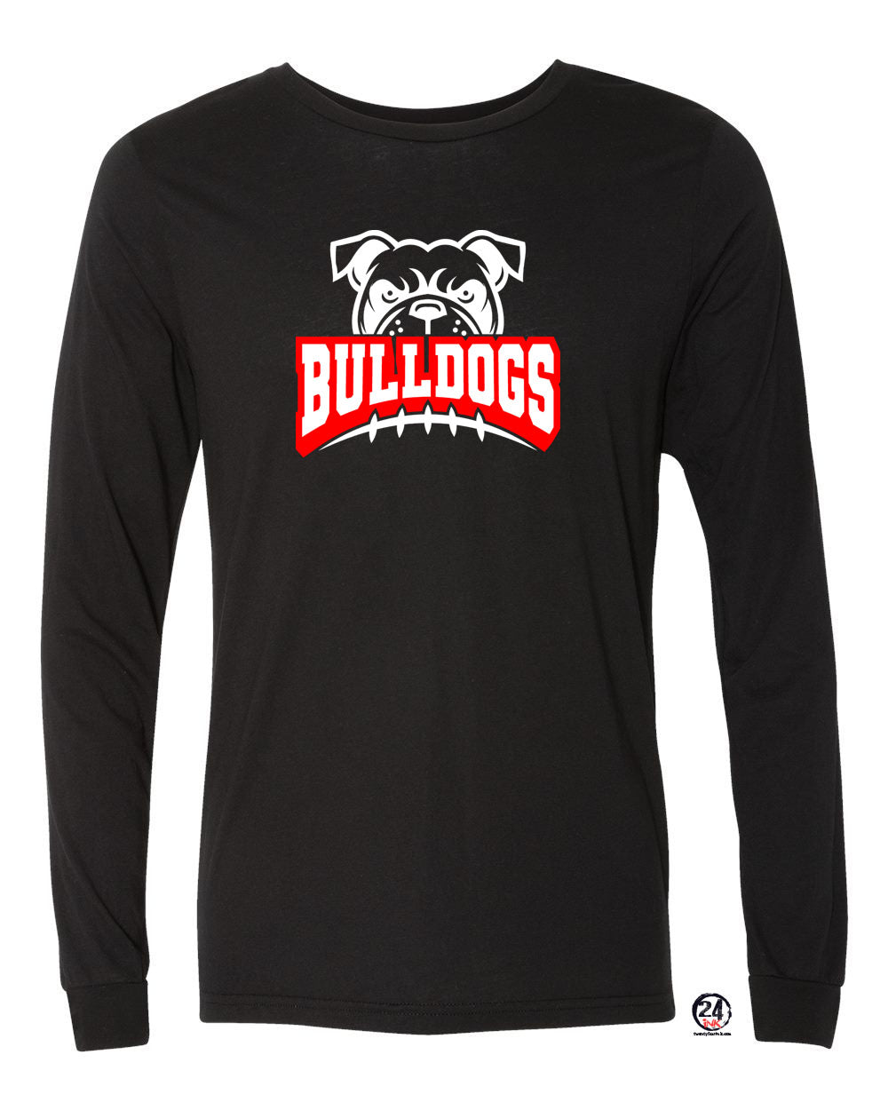 Bulldogs Football Long Sleeve Shirt Design 1