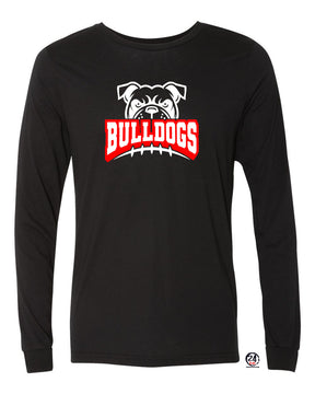 Bulldogs Football Long Sleeve Shirt Design 1