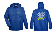 Blairstown Bears design 11 Zip up lightweight rain jacket