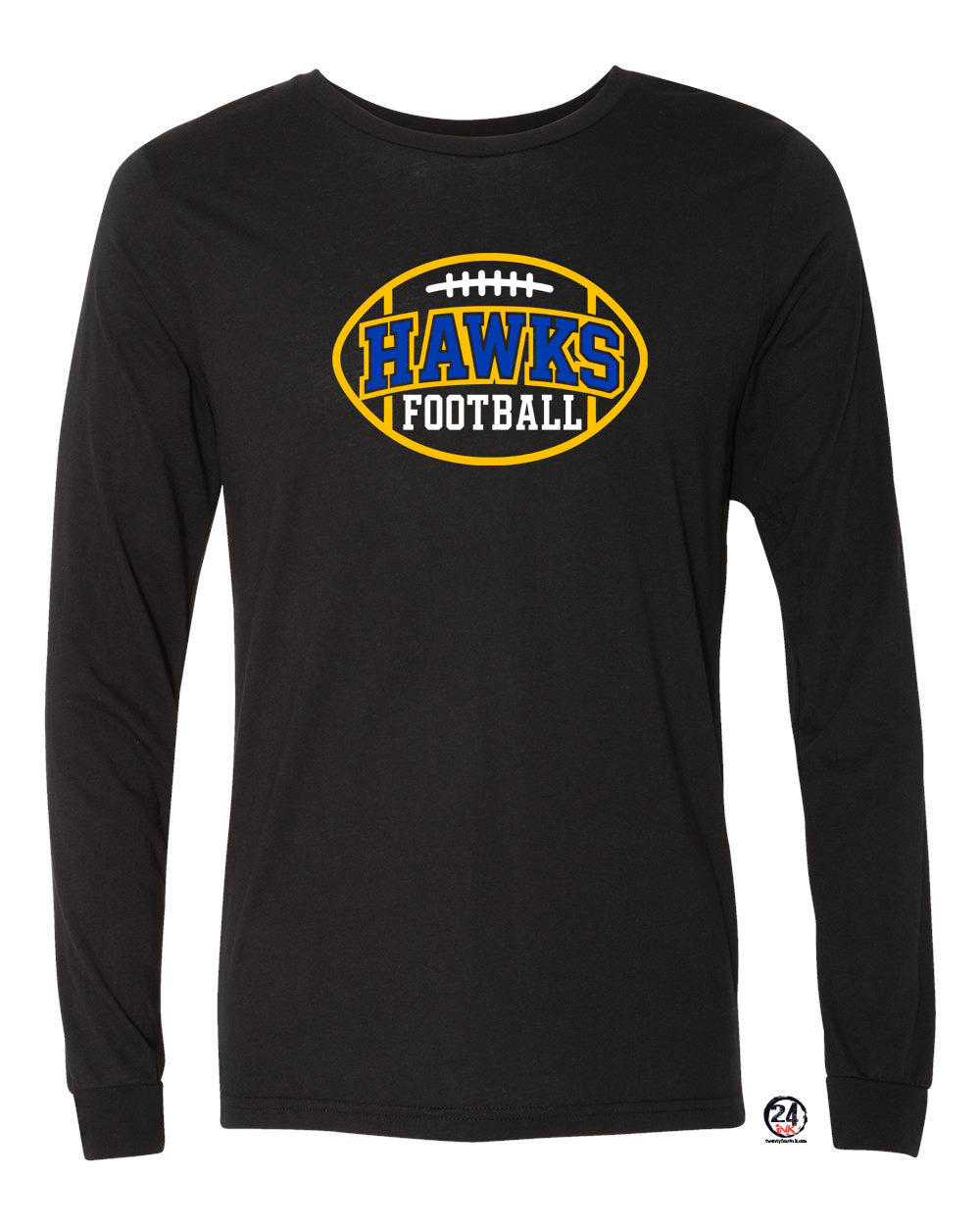 Hawks Football Long Sleeve Shirt Design 1