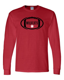 Wildcats Football Long Sleeve Shirt Design 1
