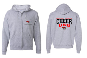Wildcats Cheer design 6 Zip up Sweatshirt