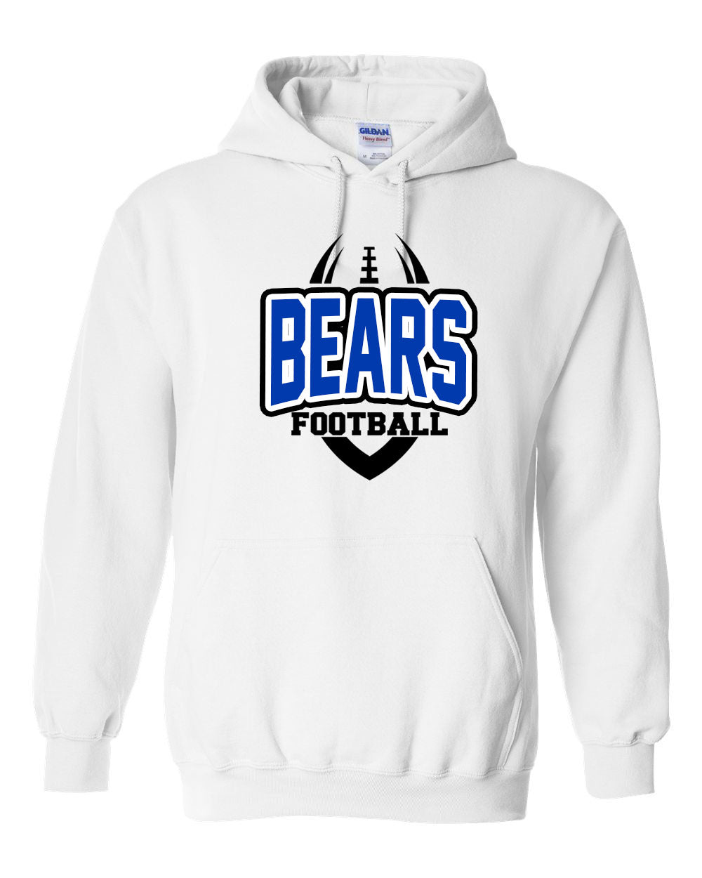 Bears Football Design 1 Hooded Sweatshirt