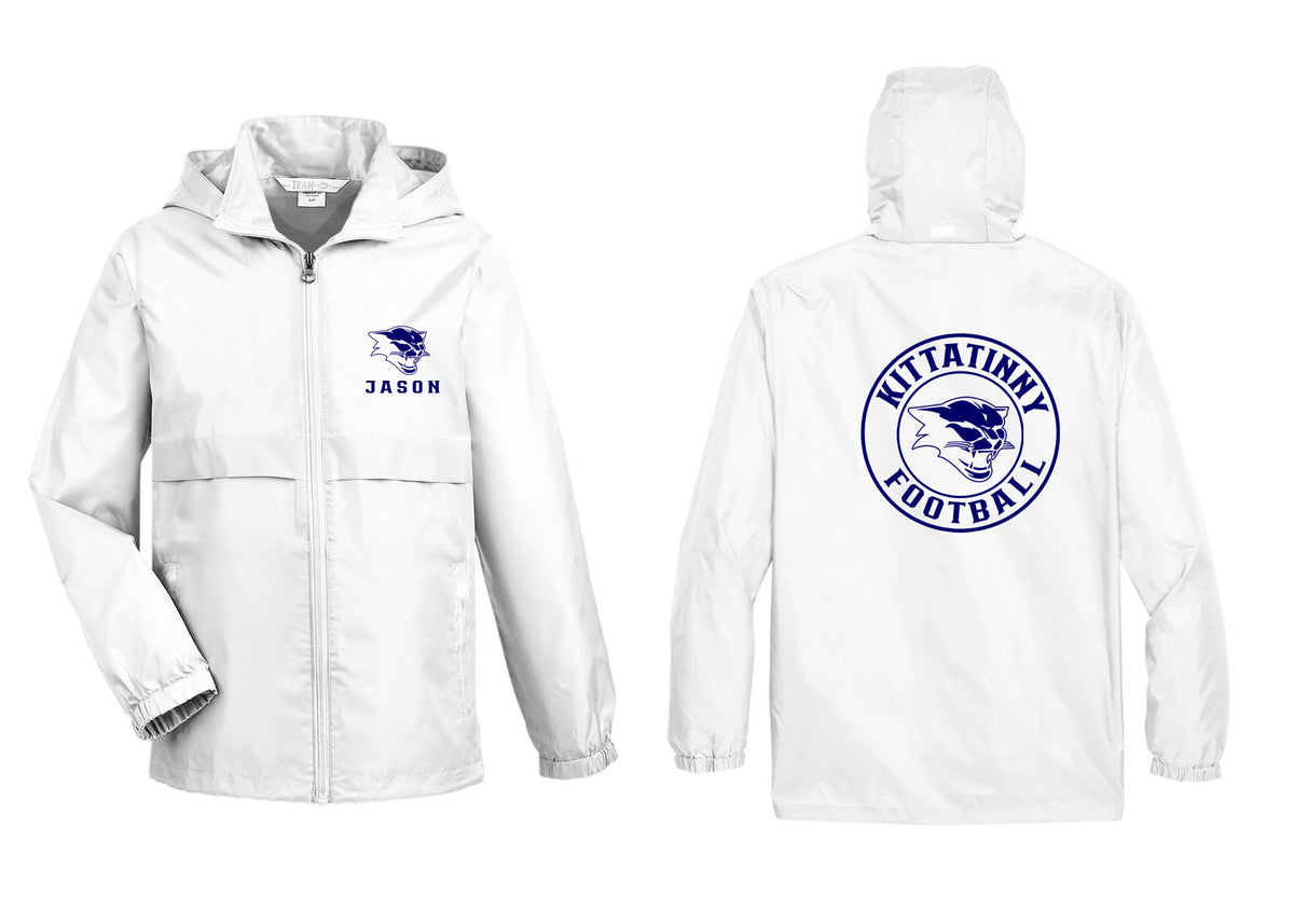 Kittatinny Football design 5 Zip up lightweight rain jacket