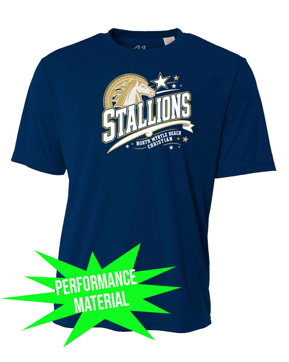 NMB Christian School Spiritwear Performance Material Shirt Design 2