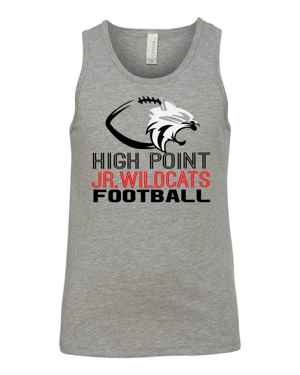 High Point Football design 1 Ladies Muscle Tank Top