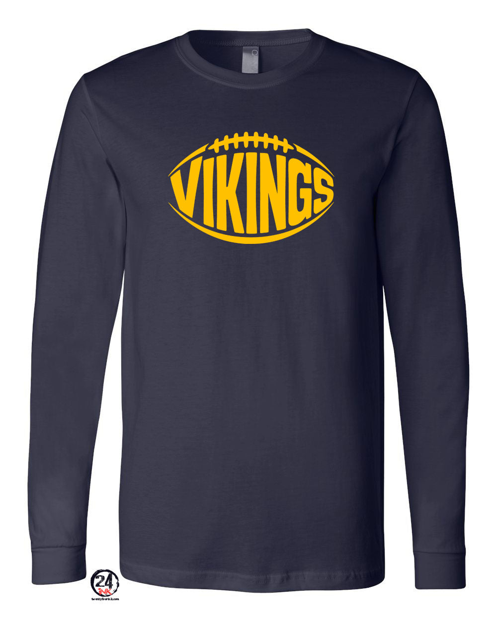 Vikings Football Long Sleeve Shirt Design 1