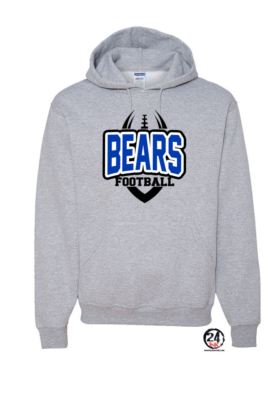 Bears Football Design 1 Hooded Sweatshirt