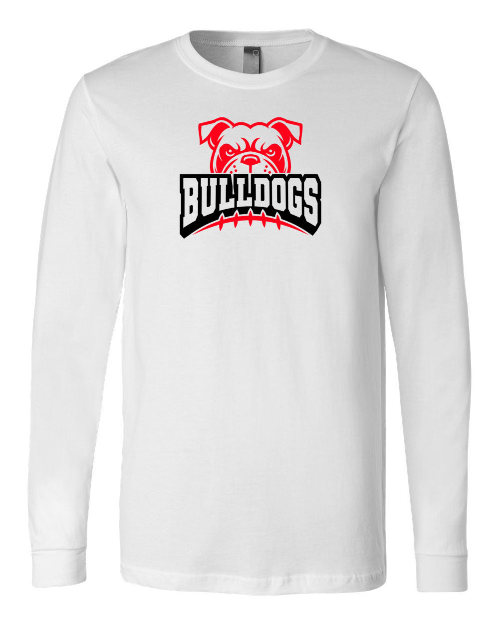 Bulldogs Football Long Sleeve Shirt Design 1