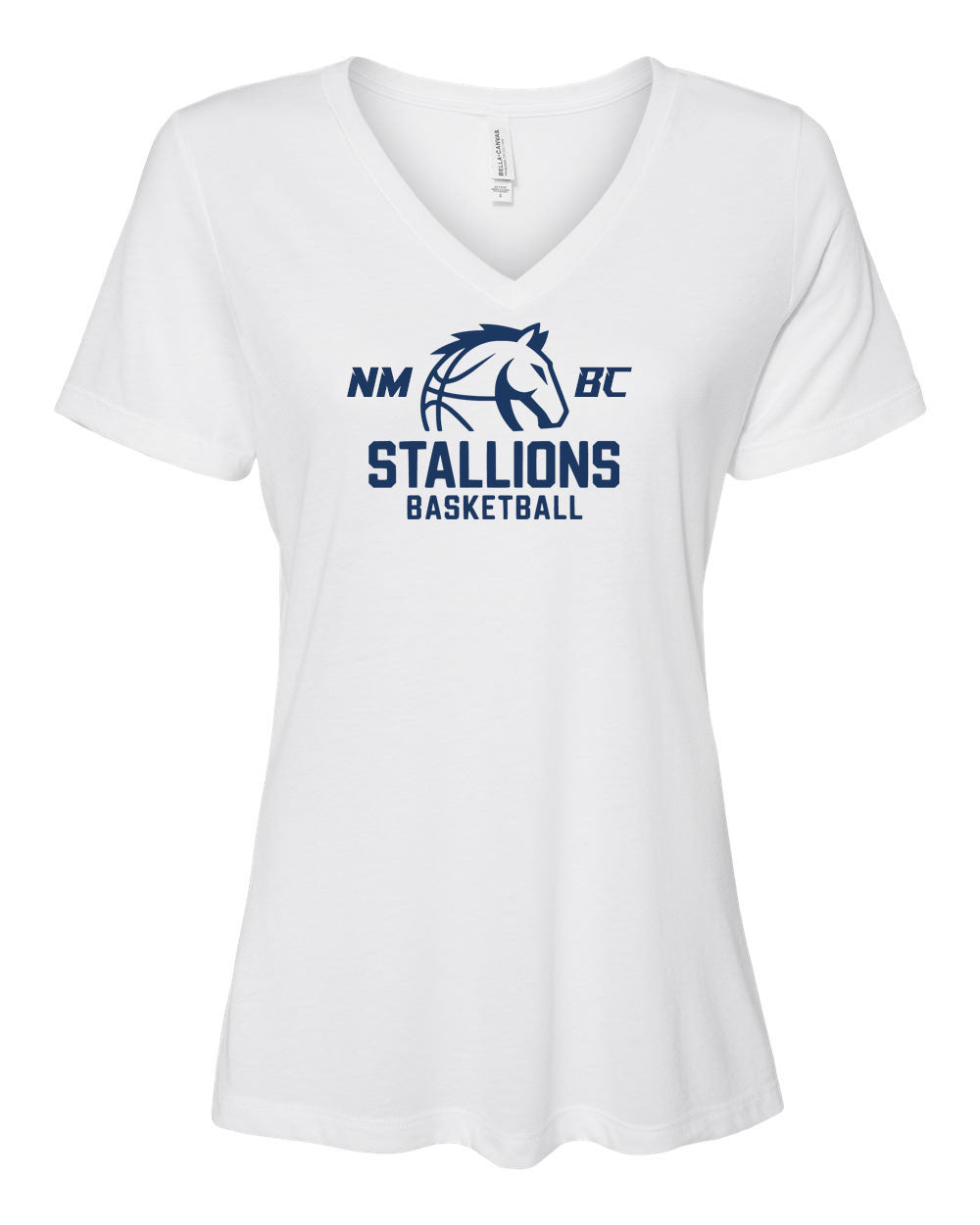 NMB Christian Basketball V-neck T-Shirt Design 1